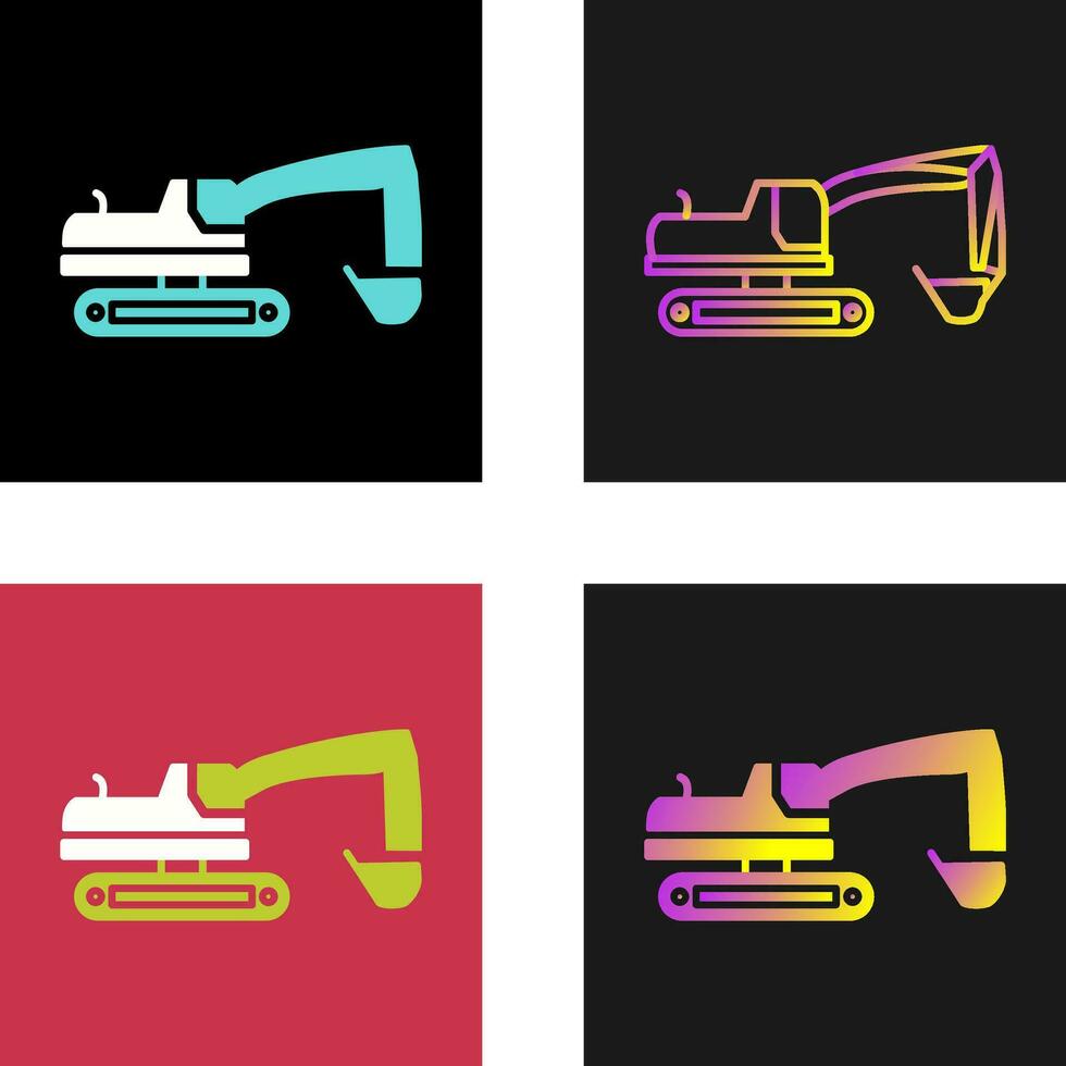 Excavator Vector Icon