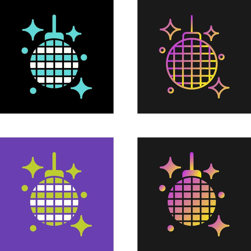 icono de vector de bola de discoteca