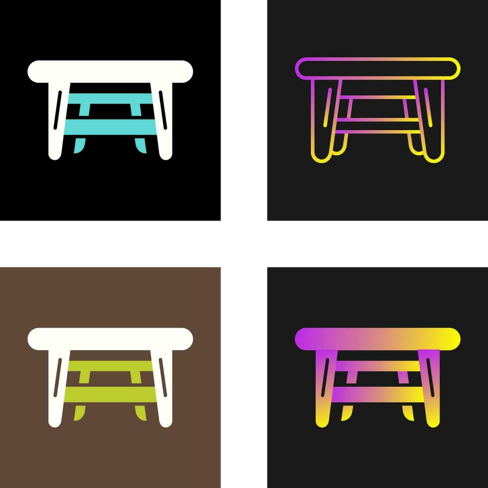 icono de vector de mesa