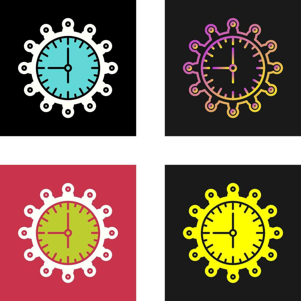 icono de vector de reloj