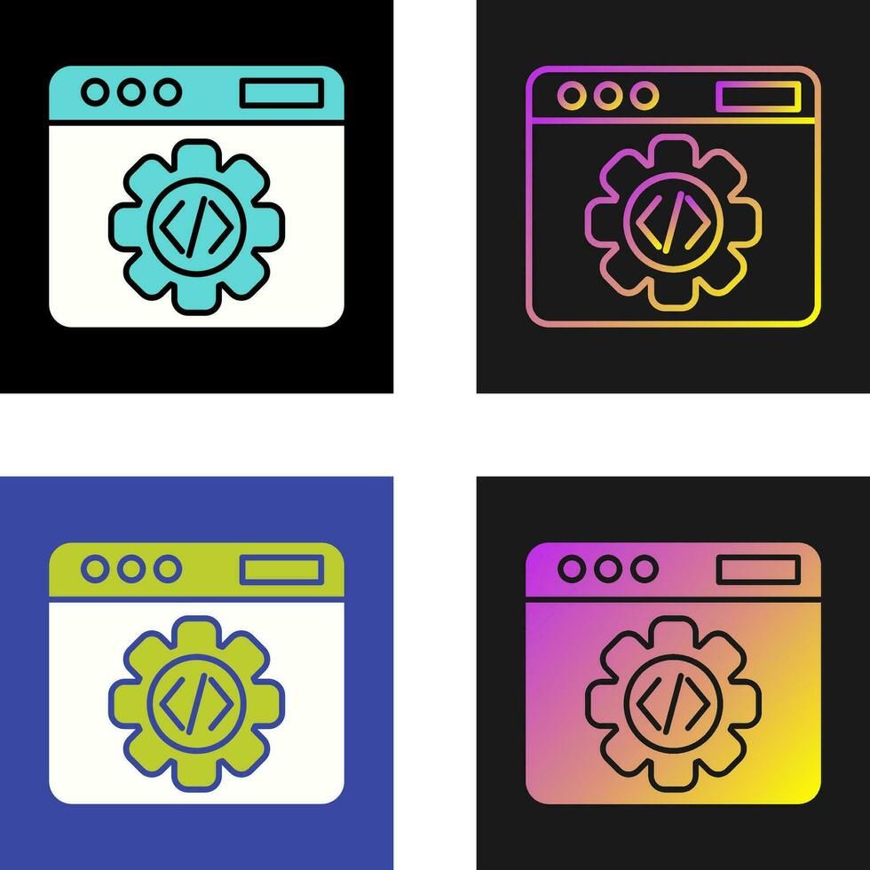 icono de vector de programación