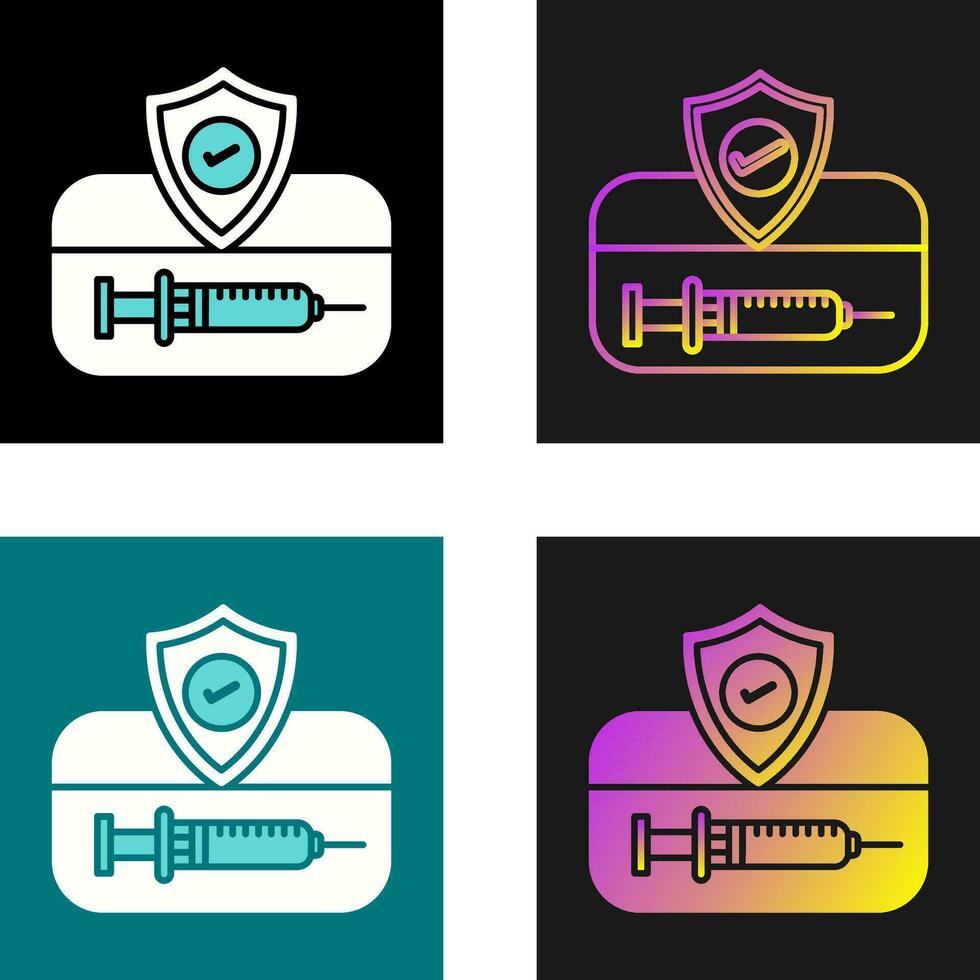 Vaccination Card Vector Icon