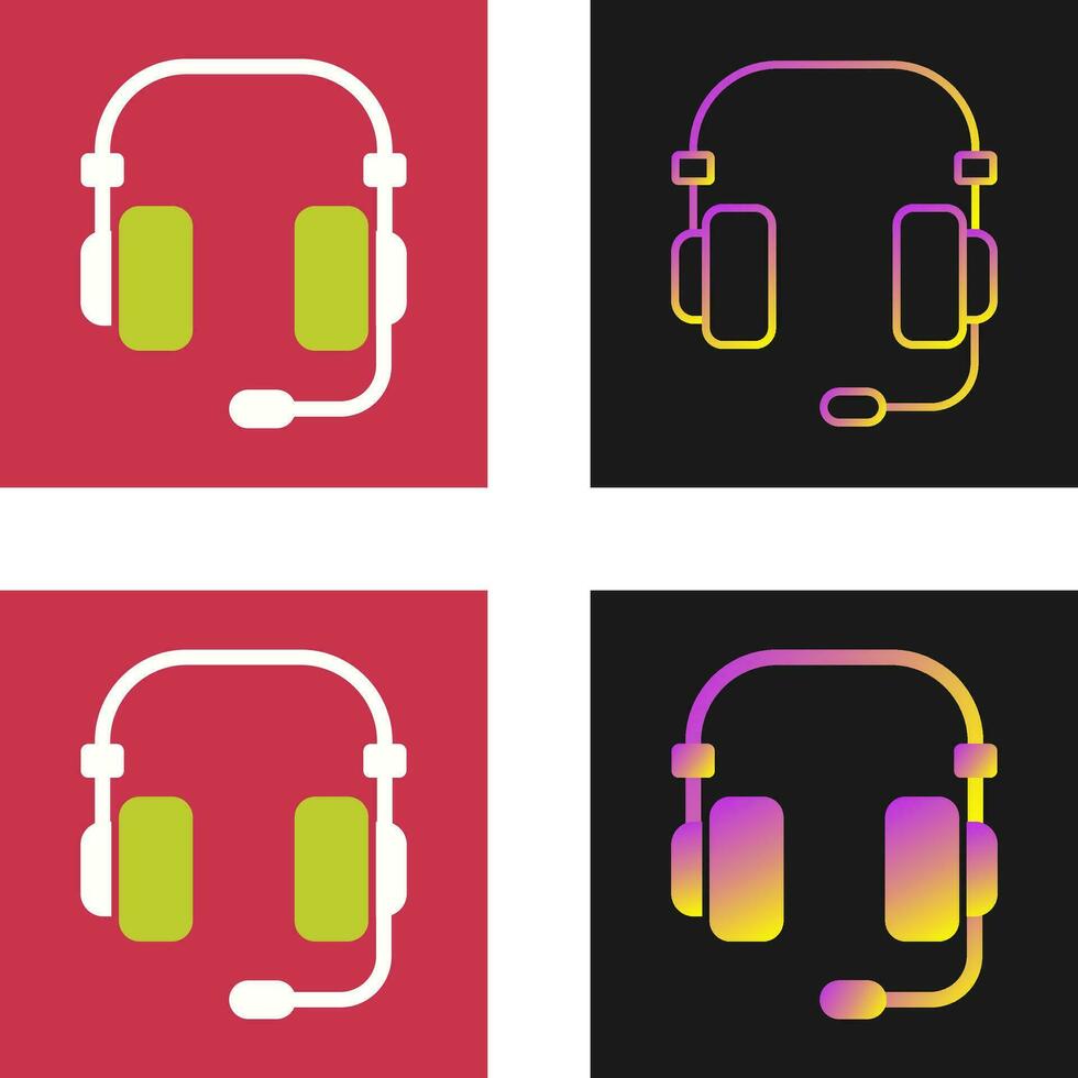 icono de vector de auriculares