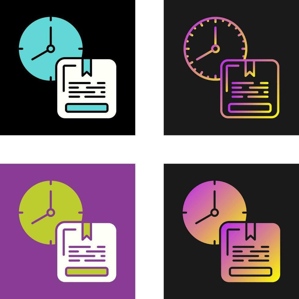 On Time Delivery Vector Icon