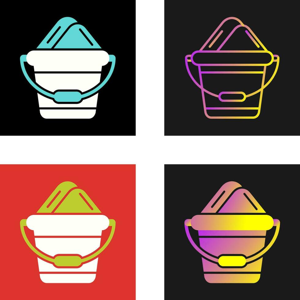 Sand Bucket Vector Icon