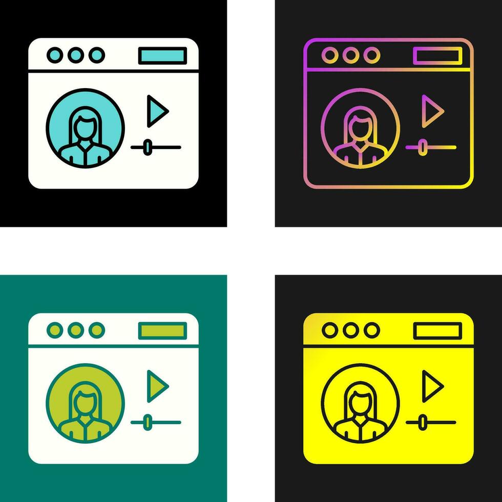 Video Tutorial Vector Icon