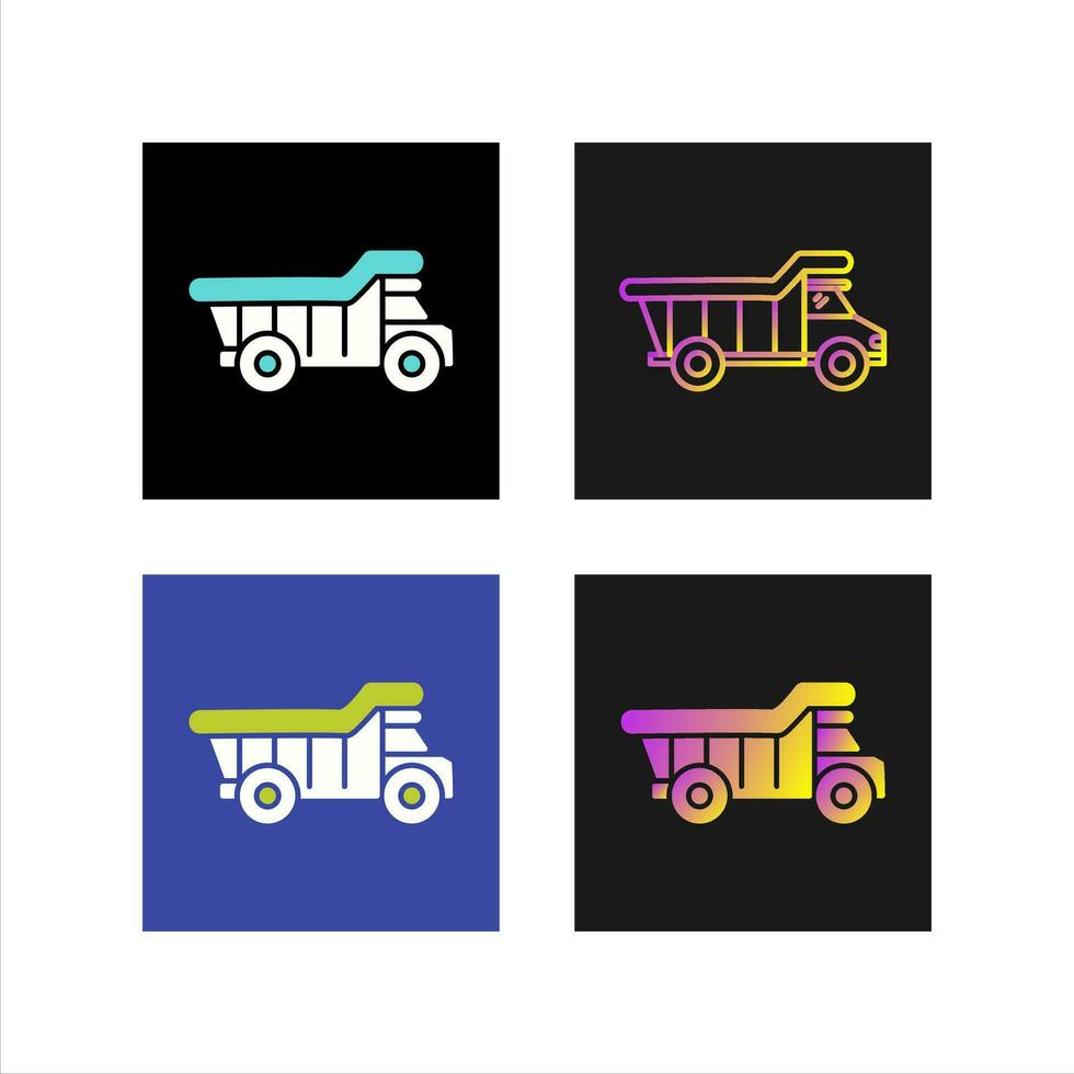 Dump Truck Vector Icon