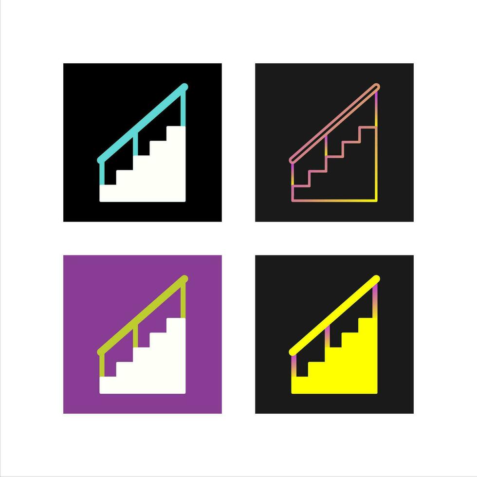 icono de vector de escaleras