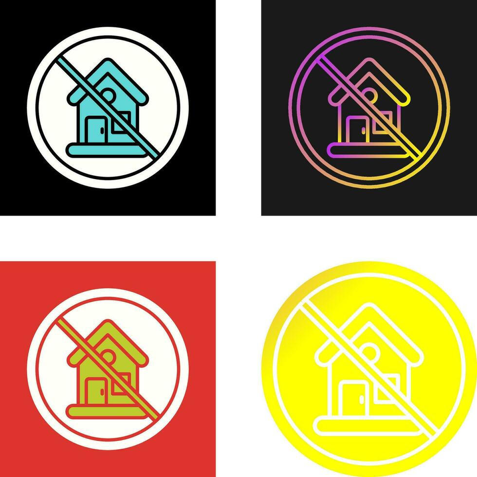 No House Vector Icon