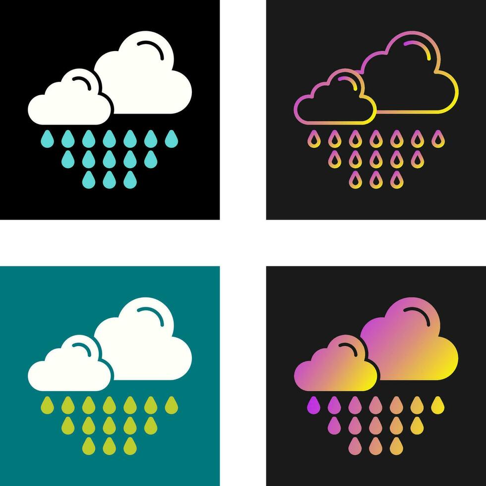 icono de vector de lluvia