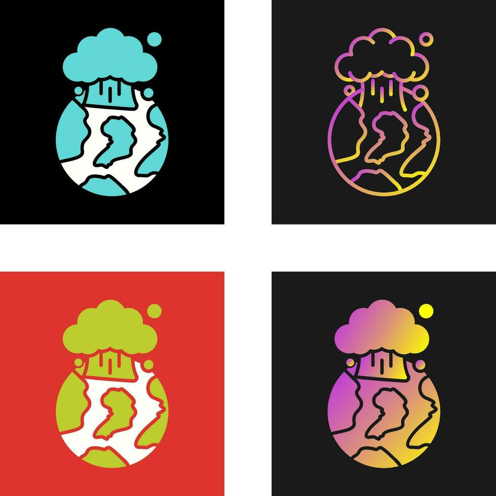 Nuclear Explosion Vector Icon