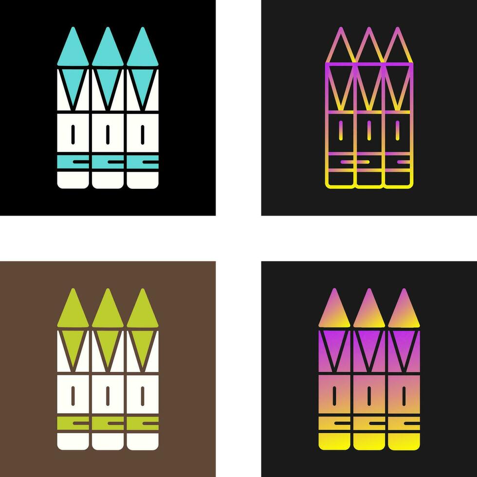 Crayons Vector Icon