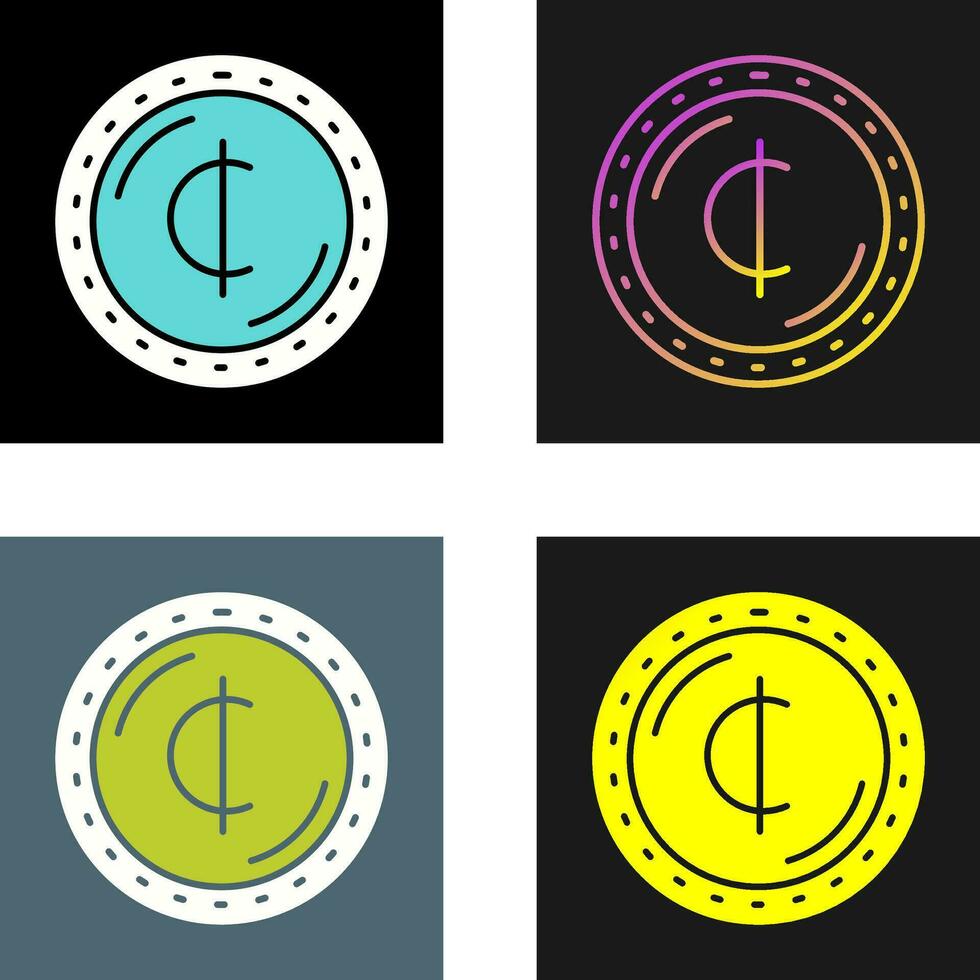 Cedis Currency Vector Icon