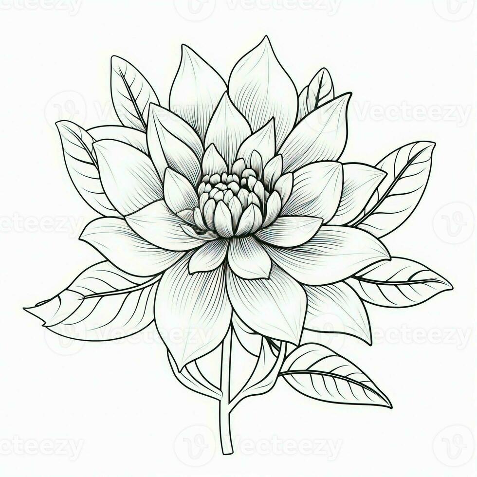 Boho Flowers Coloring Pages photo