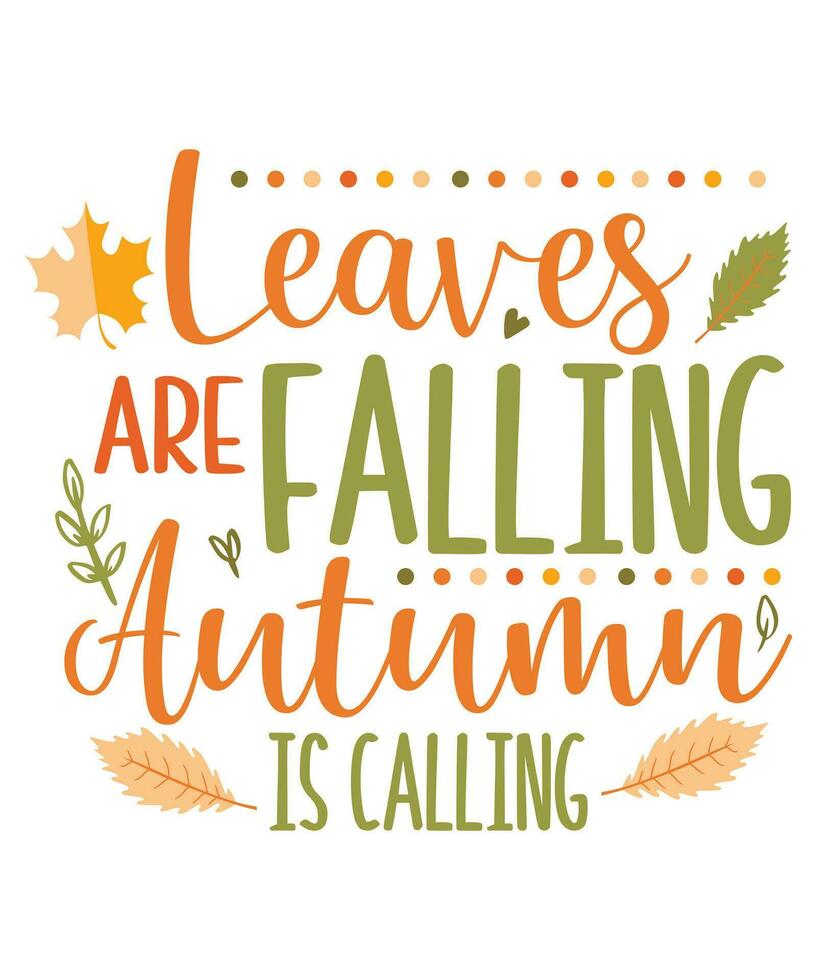 autumn leaves svg cut file by cricut for fabric, paper, and other crafts by vector