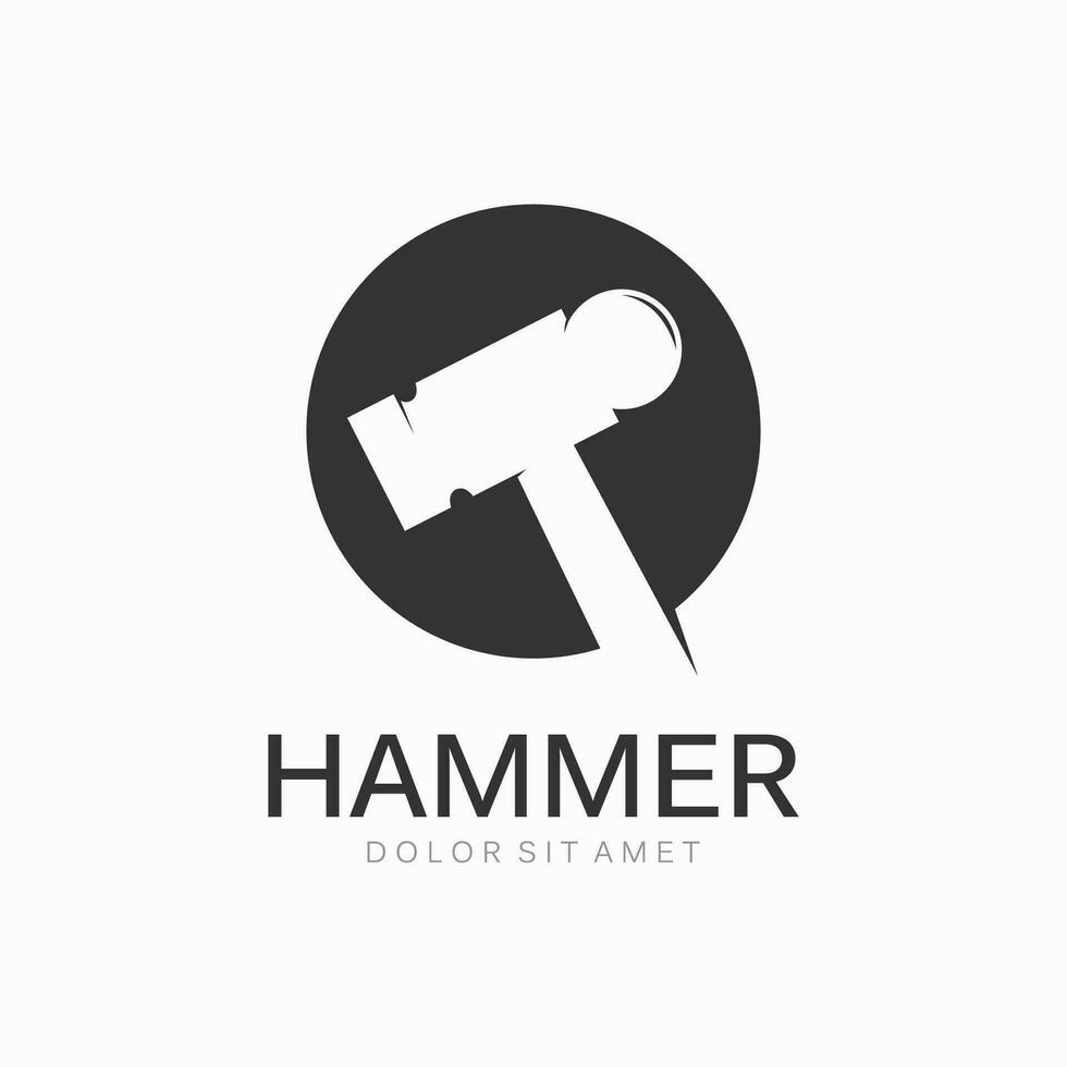 Hammer Vector Illustration Design