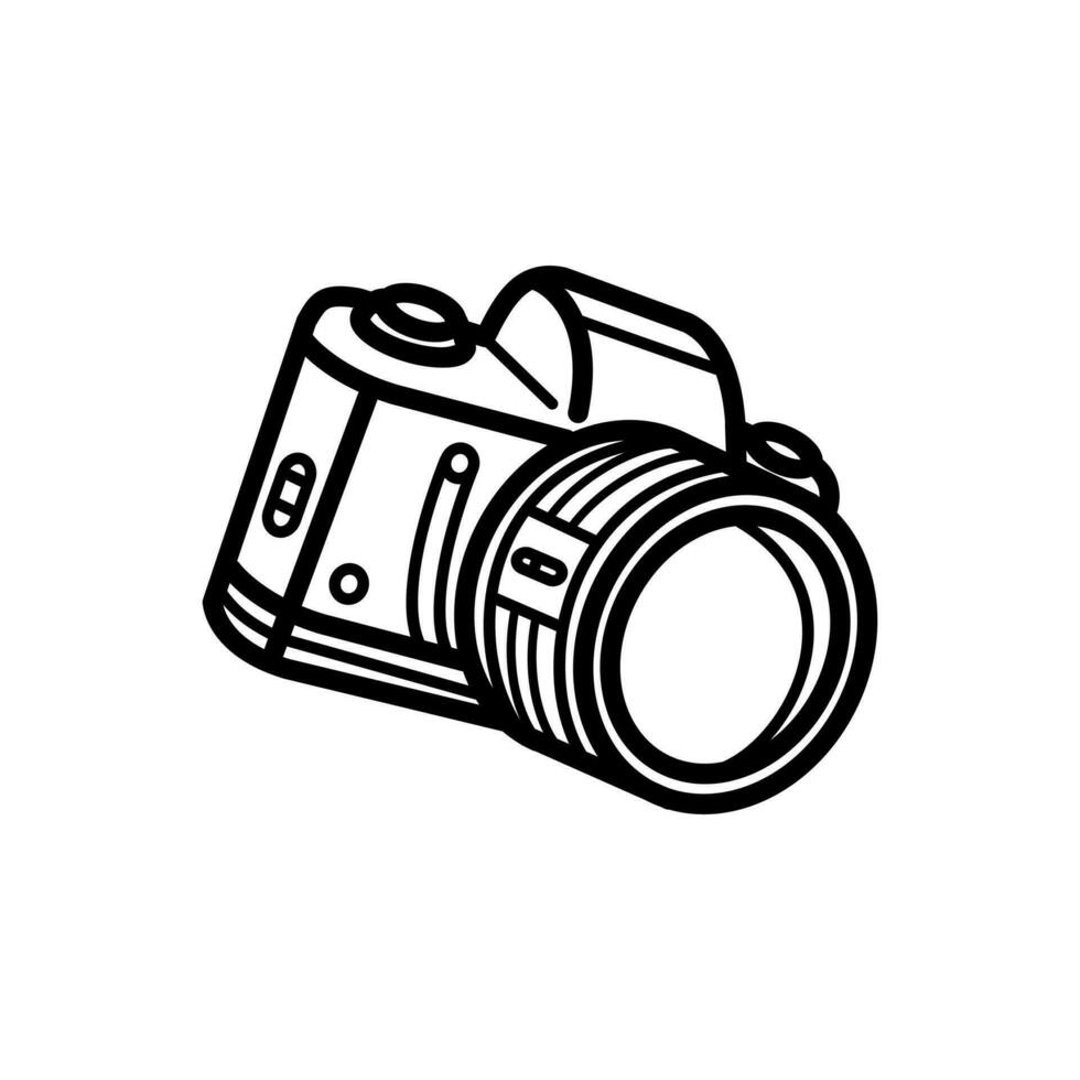 Camera icon design isolated on white background vector