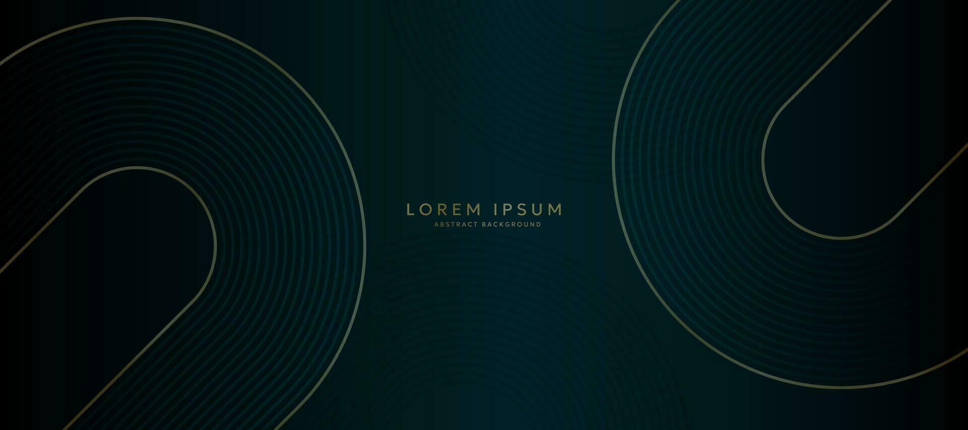 Abstract Green Geometric Golden Technology Background Illustration Shiny luxury concept vector design