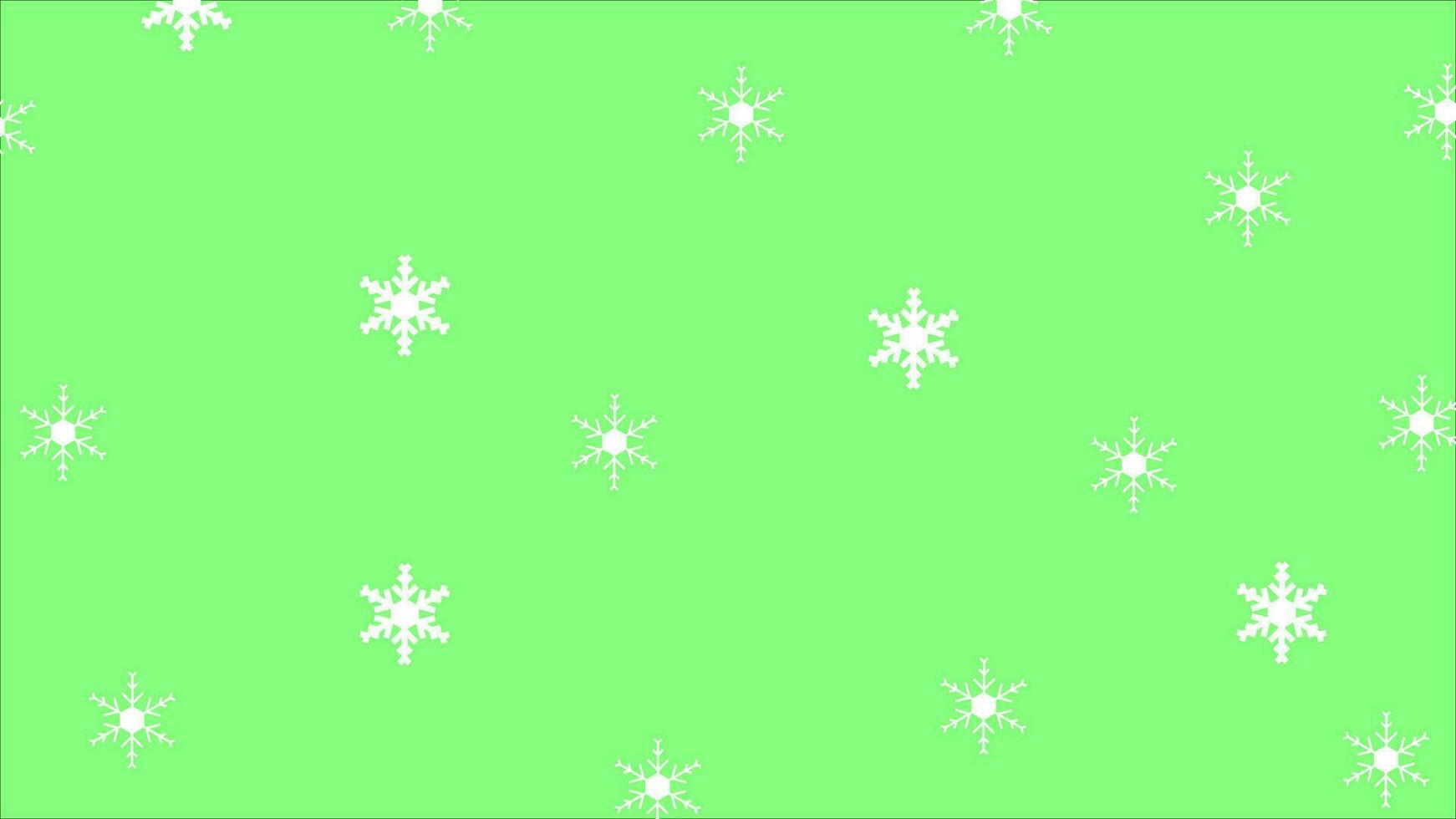 abstract green background snow falling pattern vector