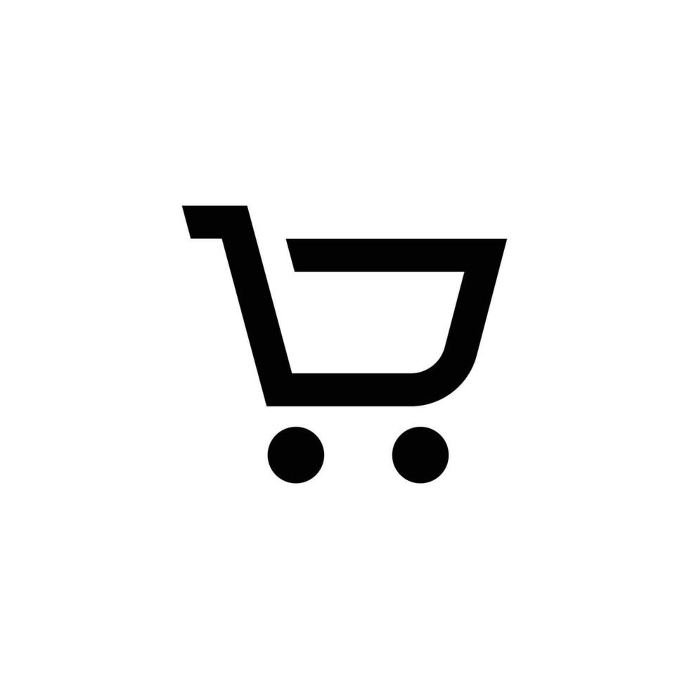 Shopping Cart icon. online shop e-commerce buy symbol Isolated on White Background vector