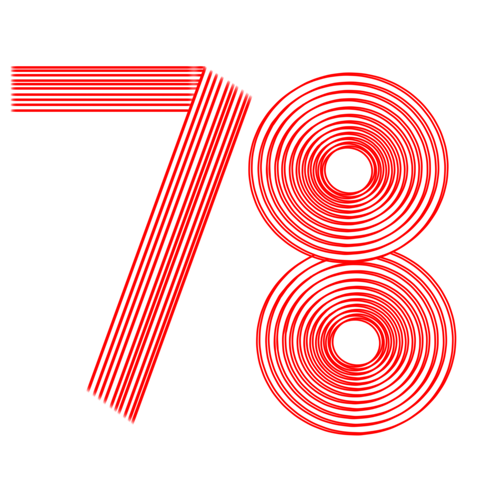 78 años de indonesio independencia png