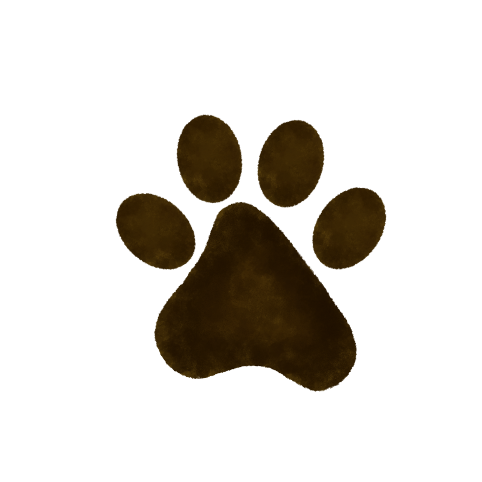 dog footprint watercolor 26684814 PNG