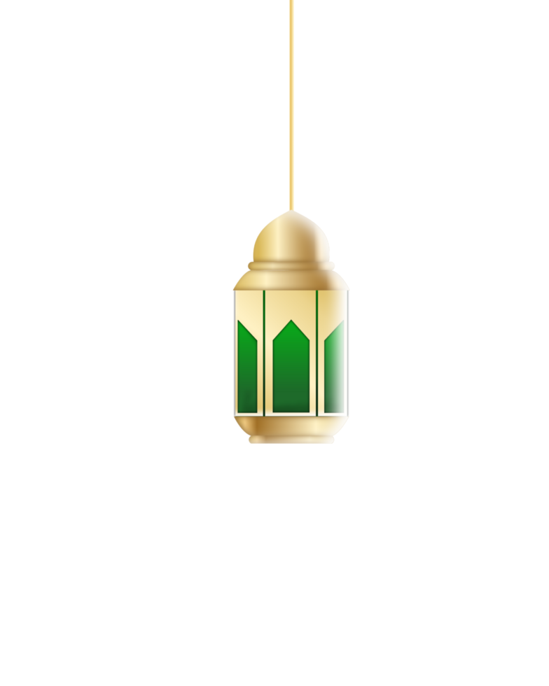 green ramadan lantern png