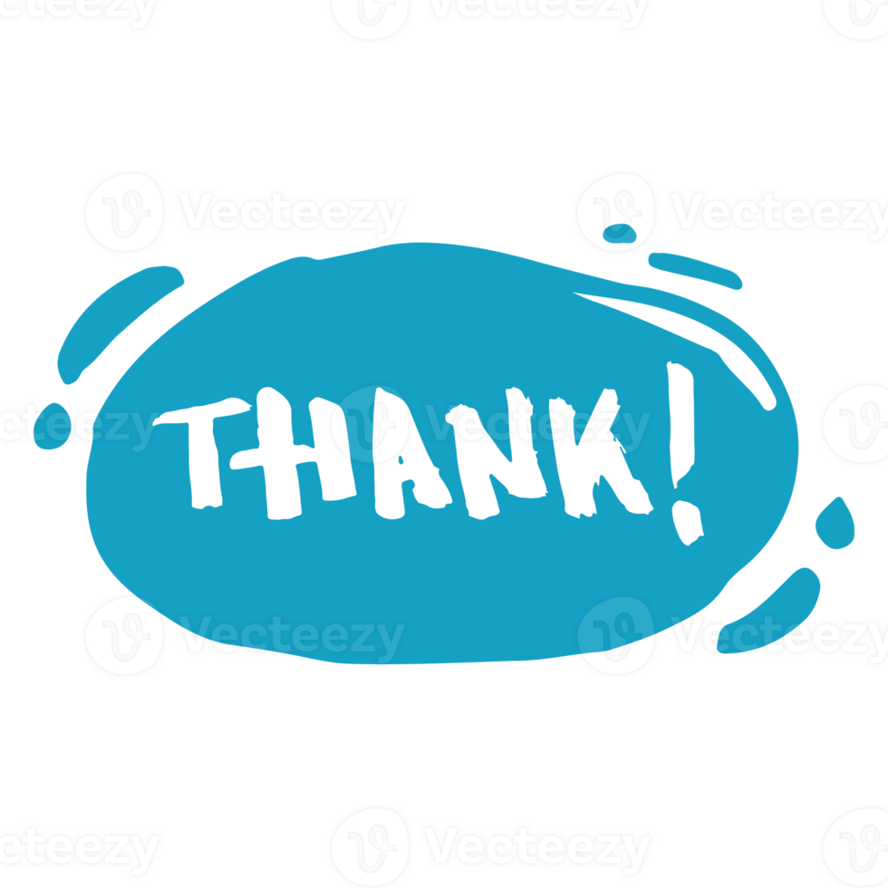thank word in bubble png