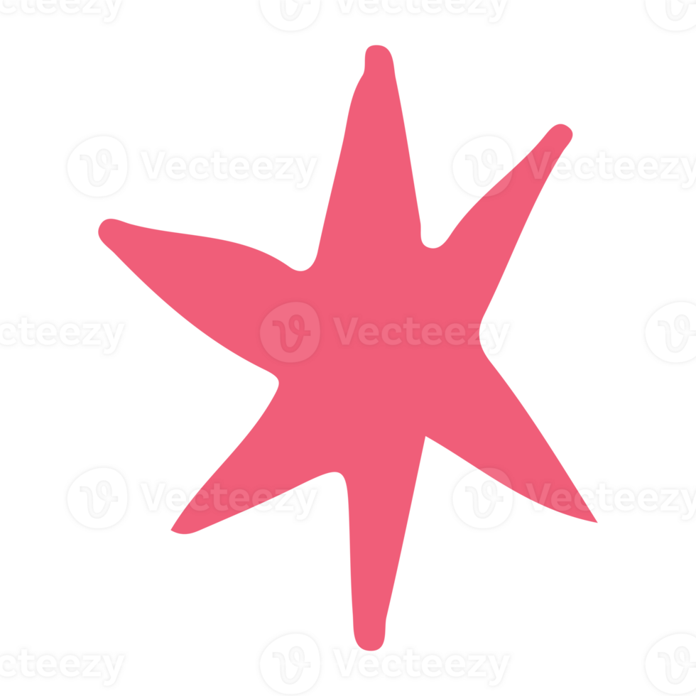 childish star shape element 26685057 PNG