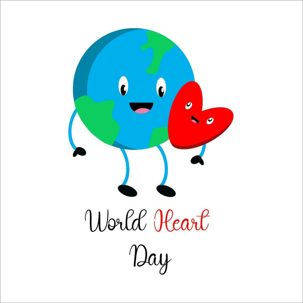 world heart day vector