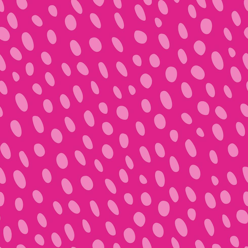 Bright pink abstract spots romantic seamless pattern for wrapping paper, fabric, interior. Valentines day, wedding, mothers day background. vector