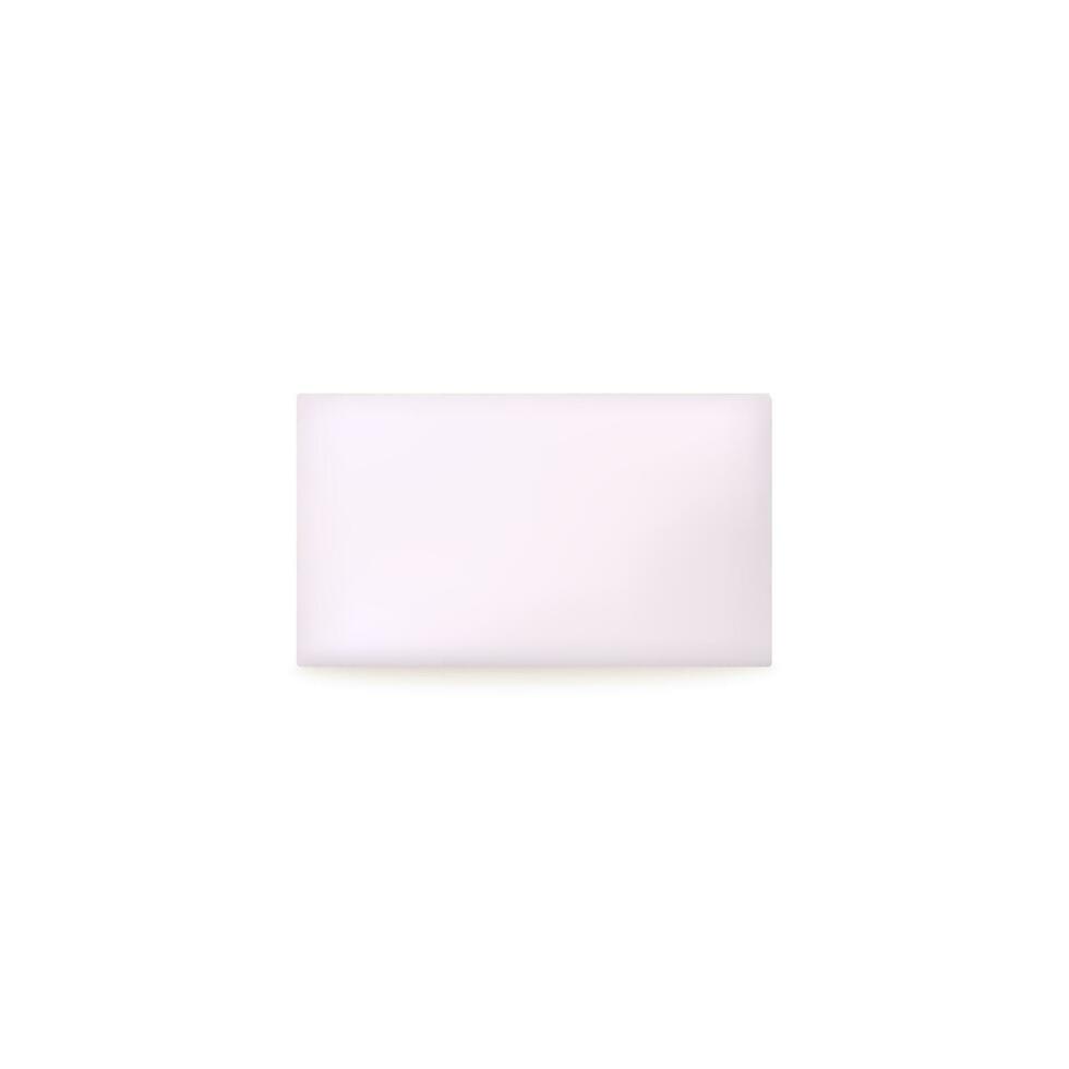 Soap square bar top view template, realistic vector illustration isolated.