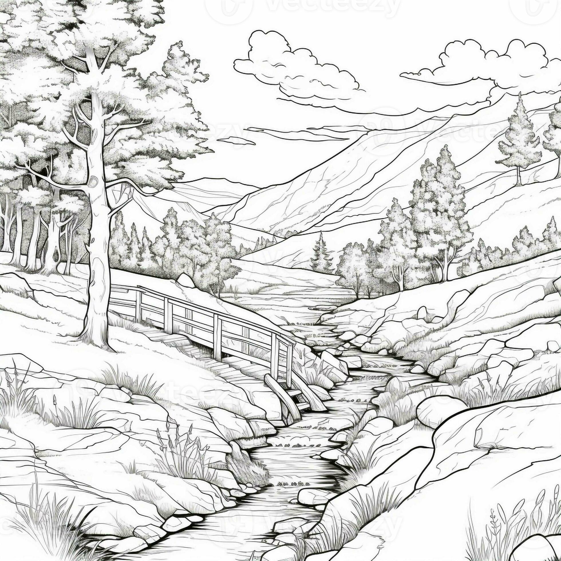 Amazon.com: 2D Anime Sketch Book: Close-Up Landscape of Paradise City, 10  Girls Walking, House, Sky, Rivers, Mountain, Flowers, Birds, 120 Pages,  8.5x11 Inches: Ruiz, Zainab: Books