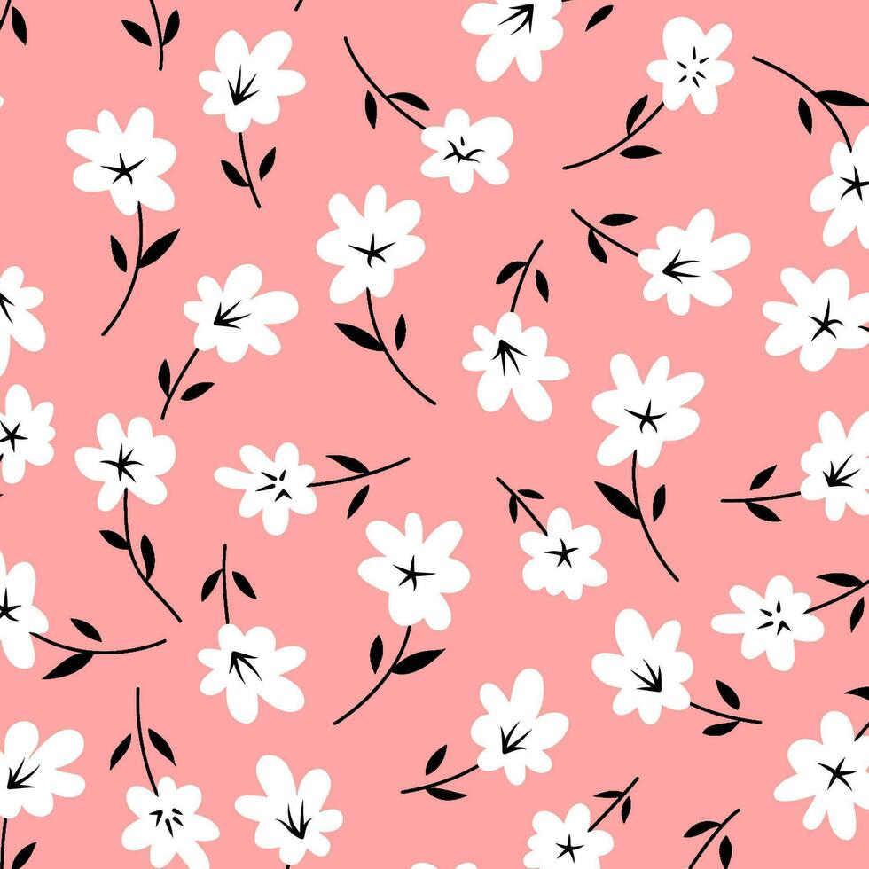 floral abstract pattern suitable for textile and printing needs vector