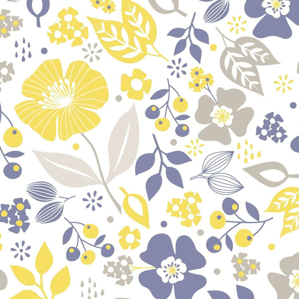 floral abstract pattern suitable for textile and printing needs vector
