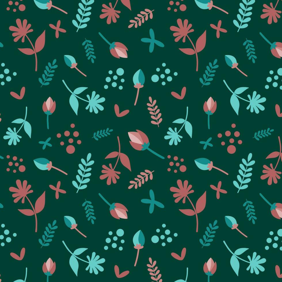 floral abstract pattern suitable for textile and printing needs vector