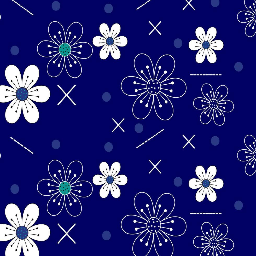 floral resumen modelo adecuado para textil y impresión necesidades vector