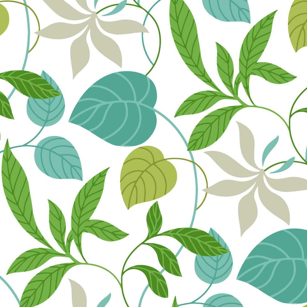 floral abstract pattern suitable for textile and printing needs vector