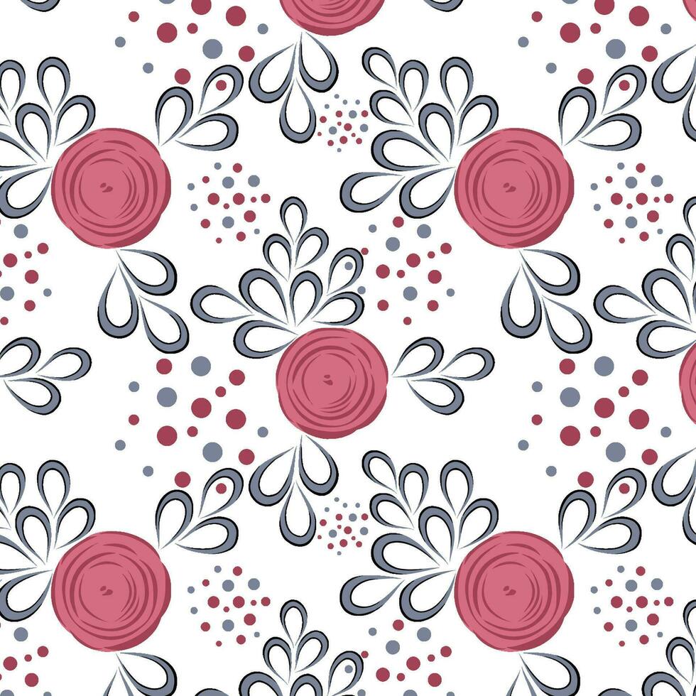 floral abstract pattern suitable for textile and printing needs vector