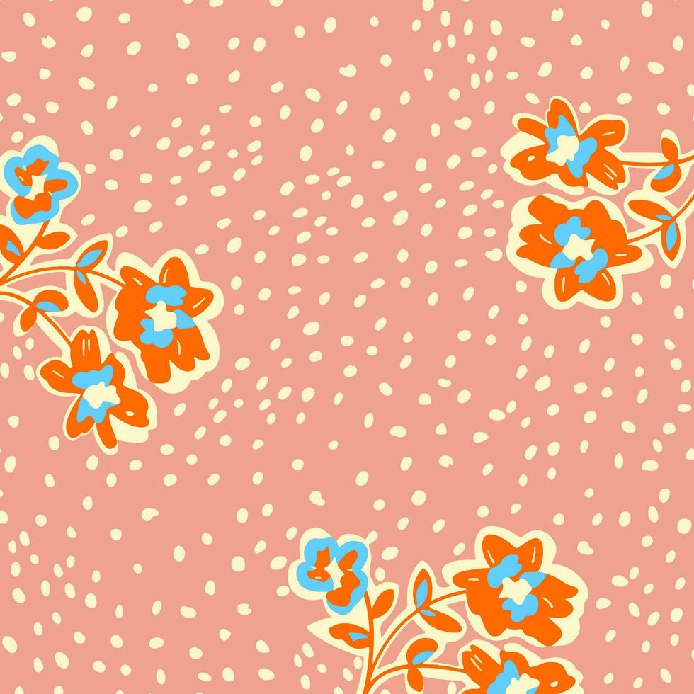 floral abstract pattern suitable for textile and printing needs vector