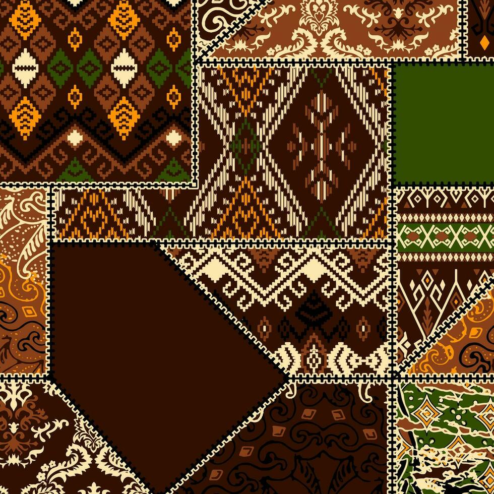 floral abstract pattern suitable for textile and printing needs vector