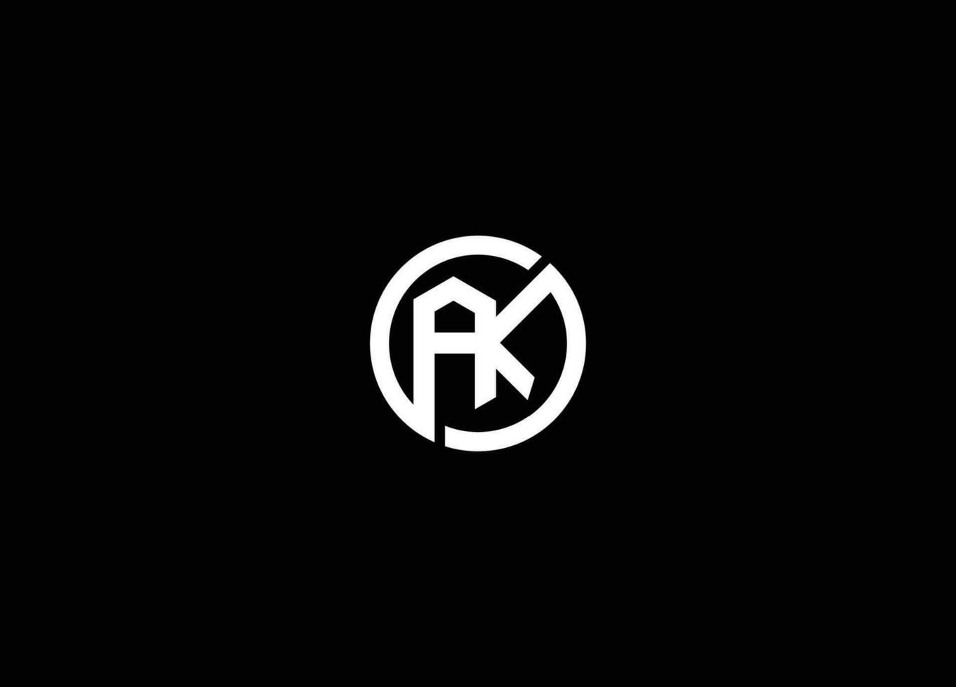AK Letter Logo Design Template Vector. Letter AK logo design template elements. Modern letter AK logo design vector for business company
