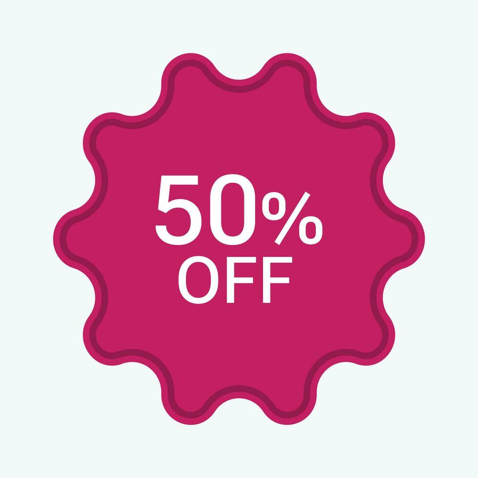 Discount and sale sticker vector