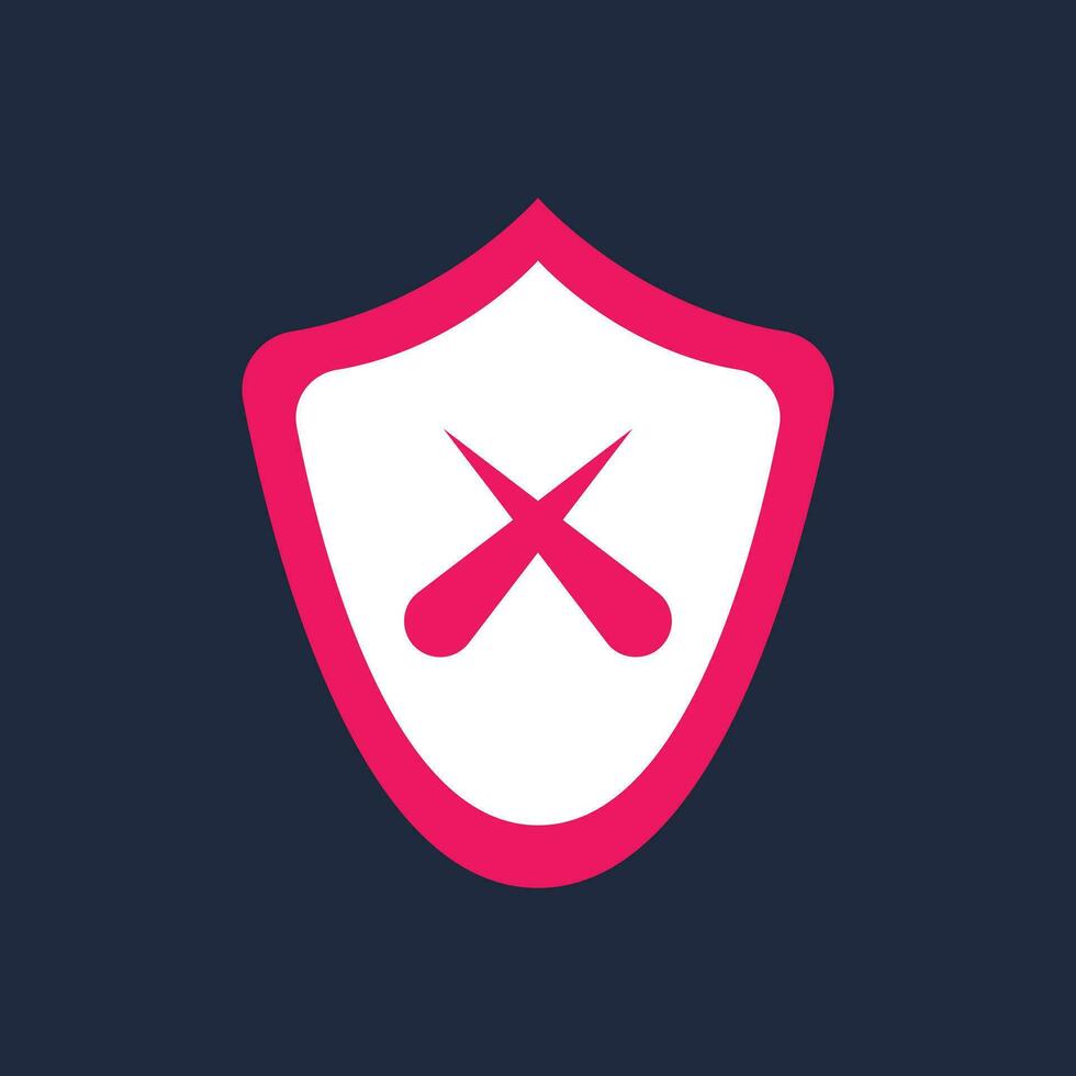 3D Security logo and symbol vector