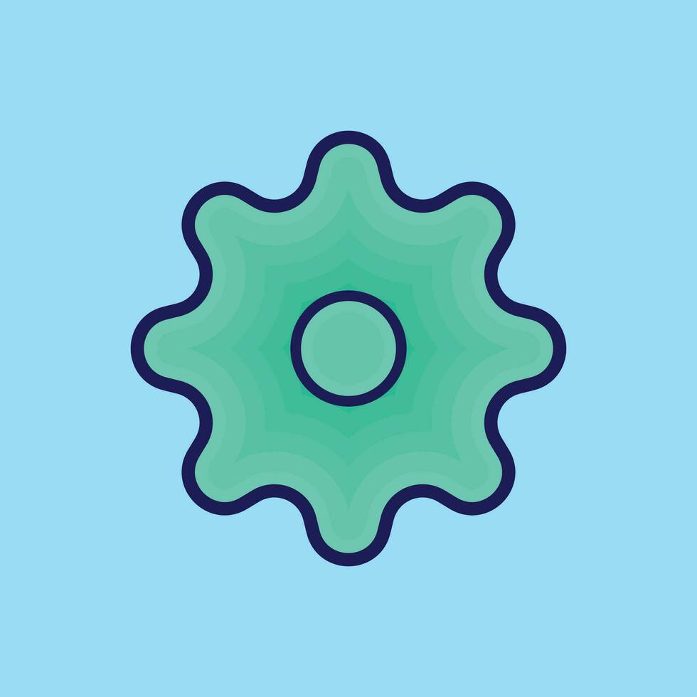 cog infographic icon vector