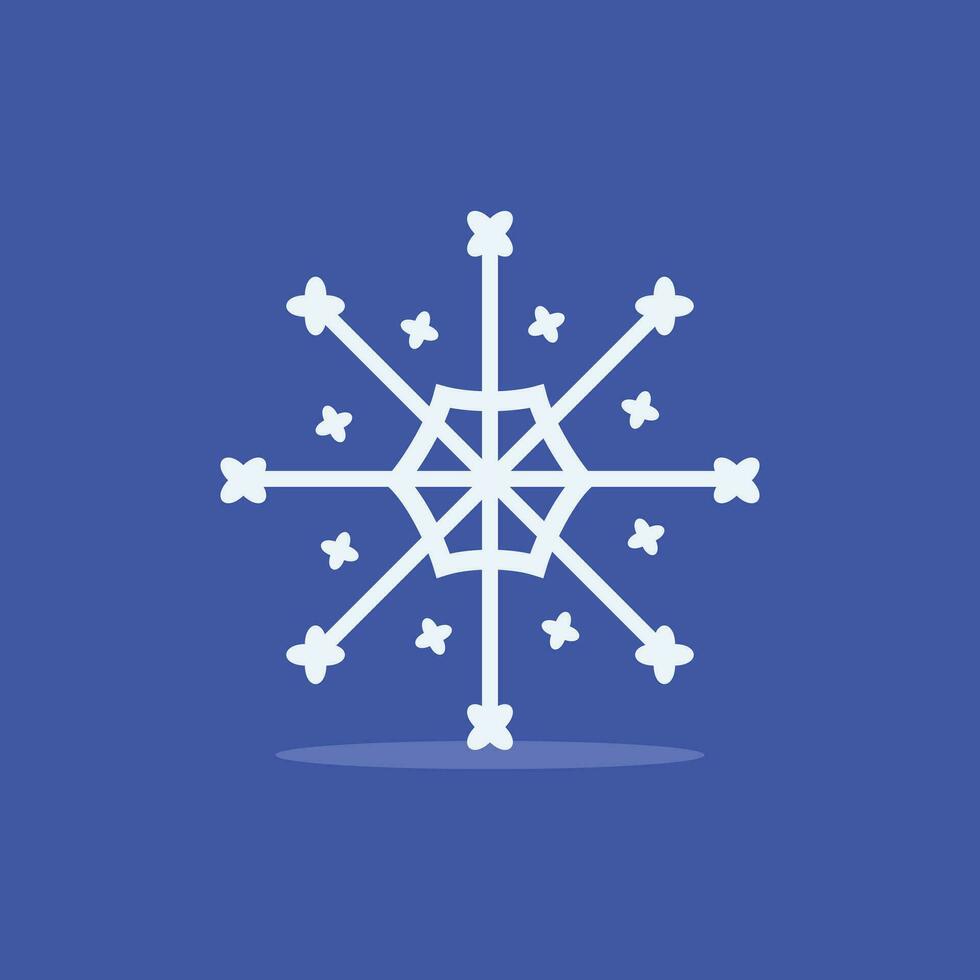 Snowflake icon illustration vector