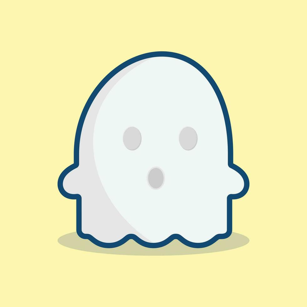 Cute ghost icon illustration vector