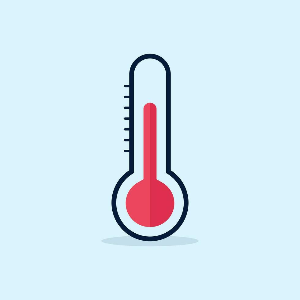 temperatura clima termómetros meteorología escala temperatura controlar icono vector