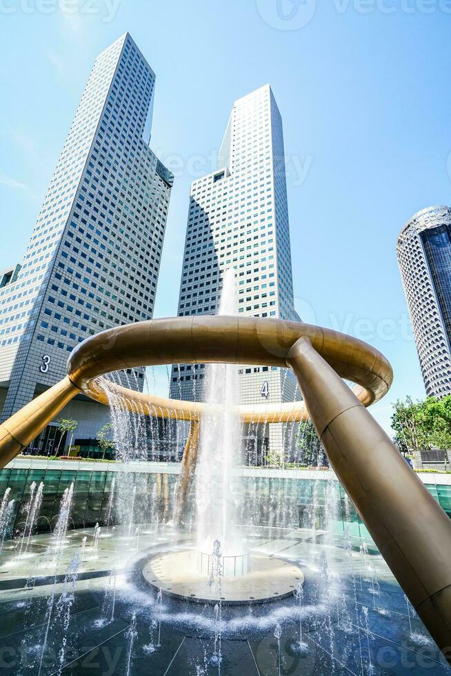 Fountain of Wealth This fountain is designed according to Feng Shui principles in all respects. There will be a total of 5 buildings around the fountain, like five fingers, photo