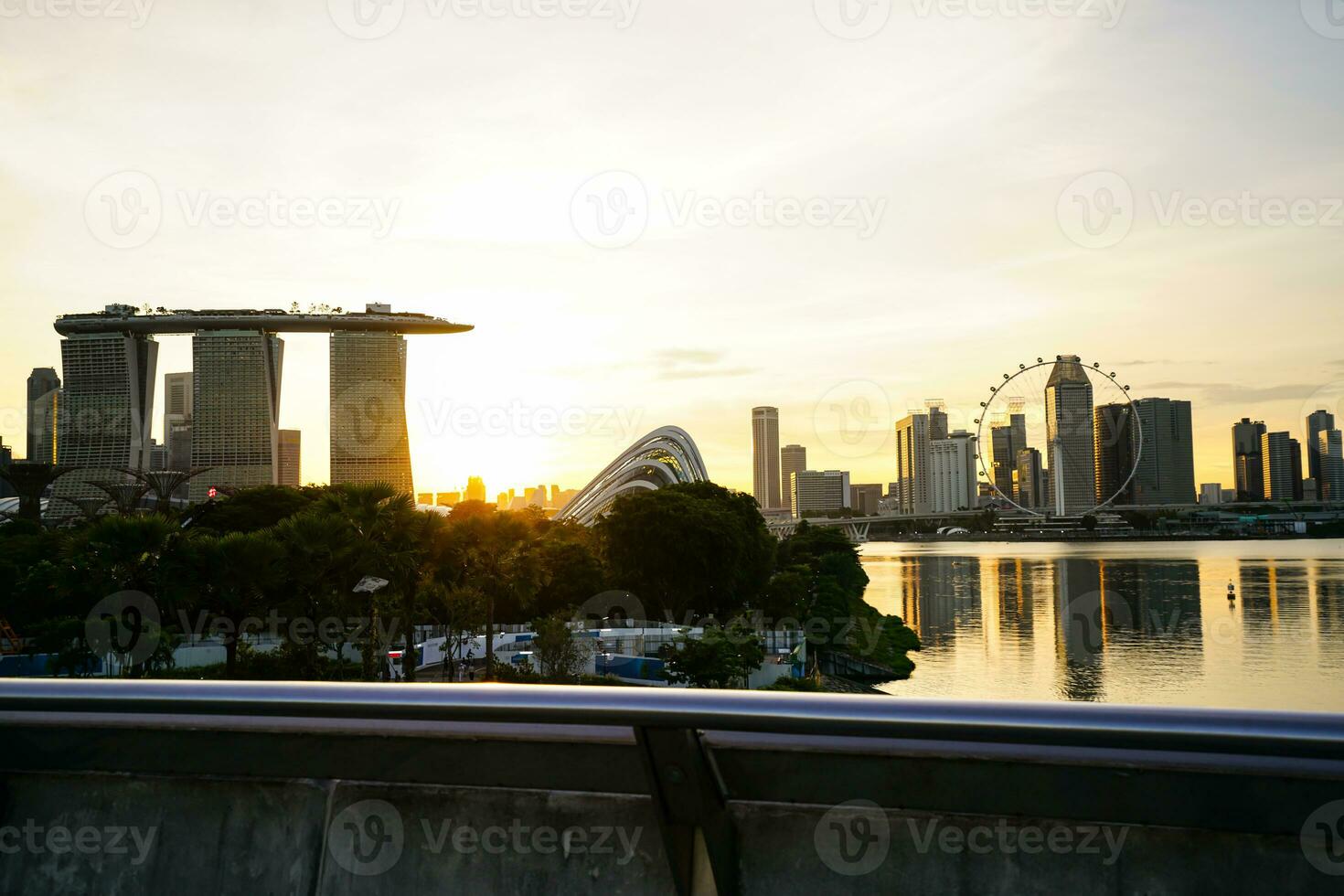 Marina Bay Sands is a large integrated resort. Located at Marina Bay Singapore It is the most expensive casino building in the world. photo